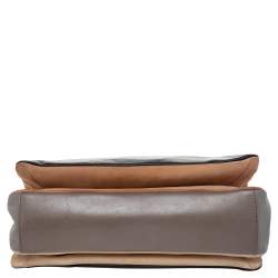 Pre Owned Marc by Marc Jacobs Tricolor Suede And Leather East End Lady Rei Clutch