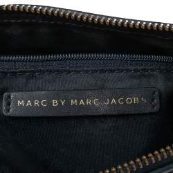 Pre Owned حقيبة كروس مارك باي مارك جاكوبس جلد أزرق كحلي بسحاب 