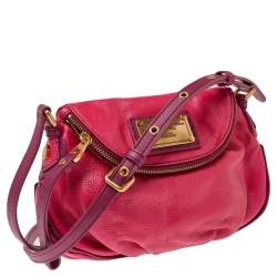Pre Owned Marc by Marc Jacobs Pink Leather Natasha Shoulder Bag