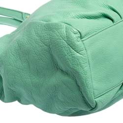 Pre Owned Marc by Marc Jacobs Aquamarine Green Leather Classic Q Francesca Shoulder Bag