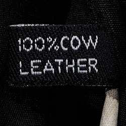 Pre Owned Marc by Marc Jacobs Black/Cream Leather Too Hot to Handle Tote