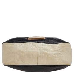 Pre Owned Marc by Marc Jacobs Black/Cream Leather Too Hot to Handle Tote