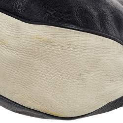 Pre Owned Marc by Marc Jacobs Black/Cream Leather Too Hot to Handle Tote