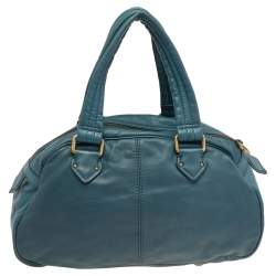 مملوكة مسبقًا Marc by Marc Jacobs Teal Leather Totally Turnlock Benny Satchel