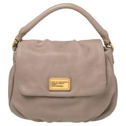 Marc by Marc Jacobs Grey Soft Leather Classic Q Lil Ukita Top Handle Bag