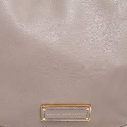 Marc by Marc Jacobs Grey Soft Grained Leather Too Hot to Handle Hobo