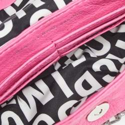 Pre Owned Marc by Marc Jacobs Pink Leather Classic Q Natasha Crossbody Bag