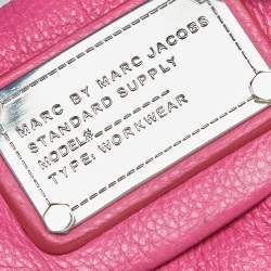 Pre Owned Marc by Marc Jacobs Pink Leather Classic Q Natasha Crossbody Bag