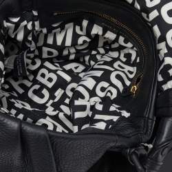 Pre Owned Marc by Marc Jacobs Black Leather Flap Top Handle Bag