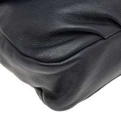 Pre Owned Marc by Marc Jacobs Black Leather Flap Top Handle Bag