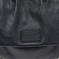 Pre Owned Marc by Marc Jacobs Black Leather Flap Top Handle Bag