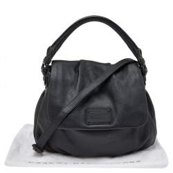 Pre Owned Marc by Marc Jacobs Black Leather Flap Top Handle Bag