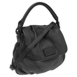 Pre Owned Marc by Marc Jacobs Black Leather Flap Top Handle Bag
