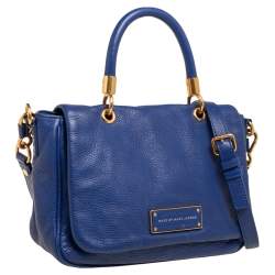 مملوكة مسبقًا Marc by Marc Jacobs Blue Leather Too Hot To Handle Top Handle Bag