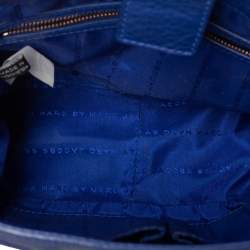 مملوكة مسبقًا Marc by Marc Jacobs Blue Leather Too Hot To Handle Top Handle Bag