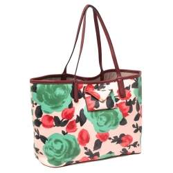 Pre Owned Marc by Marc Jacobs Multicolor Coated Canvas and Leather Metropolitote Jerrie Rose Tote
