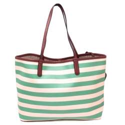 Pre Owned Marc by Marc Jacobs Multicolor Coated Canvas and Leather Metropolitote Jerrie Rose Tote