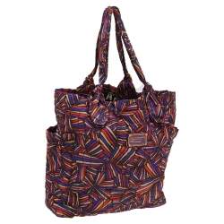 Pre Owned Marc By Marc Jacobs Multicolor Nylon Quilted Shopper Tote