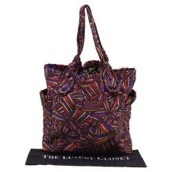 Pre Owned Marc By Marc Jacobs Multicolor Nylon Quilted Shopper Tote
