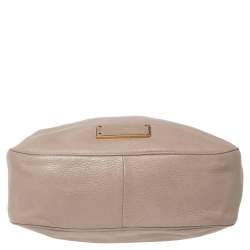 Pre Owned Marc by Marc Jacobs Dark Beige Leather Too Hot to Handle Tote