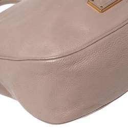 Pre Owned Marc by Marc Jacobs Dark Beige Leather Too Hot to Handle Tote