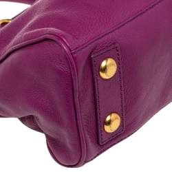 Pre Owned حقيبة ساتشل مارك باي مارك جاكوبس تو هوت تو هاندل جلد وردي