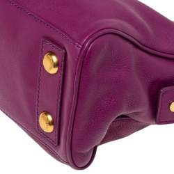 Pre Owned حقيبة ساتشل مارك باي مارك جاكوبس تو هوت تو هاندل جلد وردي