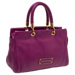 Pre Owned حقيبة ساتشل مارك باي مارك جاكوبس تو هوت تو هاندل جلد وردي