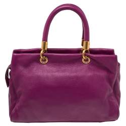 Pre Owned حقيبة ساتشل مارك باي مارك جاكوبس تو هوت تو هاندل جلد وردي