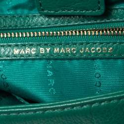 Marc by Marc Jacobs Green Leather Too Hot To Handle Top Handle Bag