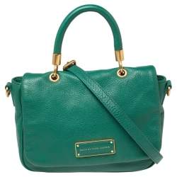 Marc by Marc Jacobs Green Leather Too Hot To Handle Top Handle Bag