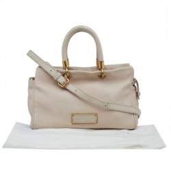 Marc by Marc Jacobs Cream Leather Small Too Hot To Handle Tote