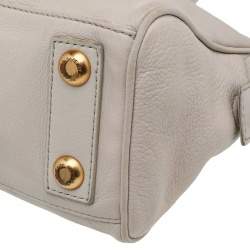 Marc by Marc Jacobs Cream Leather Small Too Hot To Handle Tote