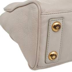 Marc by Marc Jacobs Cream Leather Small Too Hot To Handle Tote