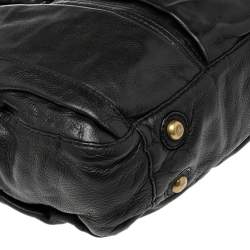 Pre Owned حقيبة مارك باي مارك جاكوبس توتالي ديابر جلد أسود قفل دوار