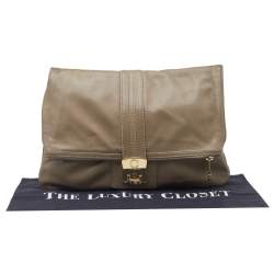 مملوكة مسبقًا Marc by Marc Jacobs Grey Leather Clutch