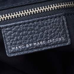 Pre Owned Marc by Marc Jacobs Black Leather Studded Bucket Shoulder Bag