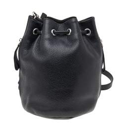 Pre Owned Marc by Marc Jacobs Black Leather Studded Bucket Shoulder Bag