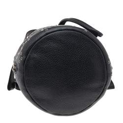 Pre Owned Marc by Marc Jacobs Black Leather Studded Bucket Shoulder Bag