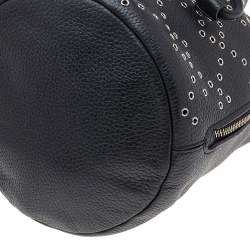 Pre Owned Marc by Marc Jacobs Black Leather Studded Bucket Shoulder Bag
