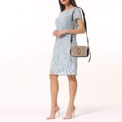 Pre Owned حقيبة كروس مارك جاكوبس سناب شوت جلد بيج-أسود