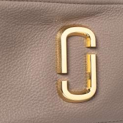 Pre Owned حقيبة كروس مارك جاكوبس سناب شوت جلد بيج-أسود