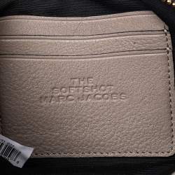 Pre Owned حقيبة كروس مارك جاكوبس سناب شوت جلد بيج-أسود