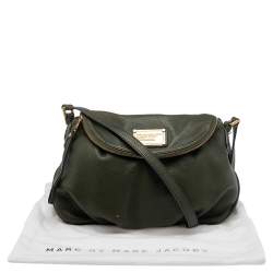 Pre Owned Marc by Marc Jacobs Olive Green Leather Classic Q Natasha Shoulder Bag