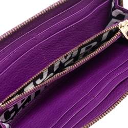 Marc by Marc Jacobs Purple Leather Classic Q Continental Wallet