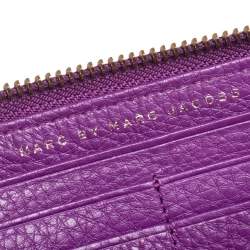 Marc by Marc Jacobs Purple Leather Classic Q Continental Wallet