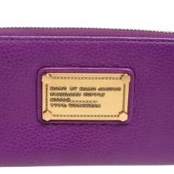 Marc by Marc Jacobs Purple Leather Classic Q Continental Wallet