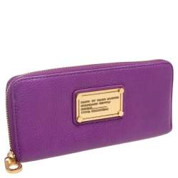 Marc by Marc Jacobs Purple Leather Classic Q Continental Wallet
