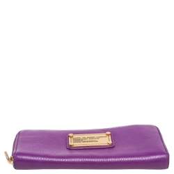 Marc by Marc Jacobs Purple Leather Classic Q Continental Wallet