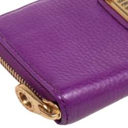 Marc by Marc Jacobs Purple Leather Classic Q Continental Wallet